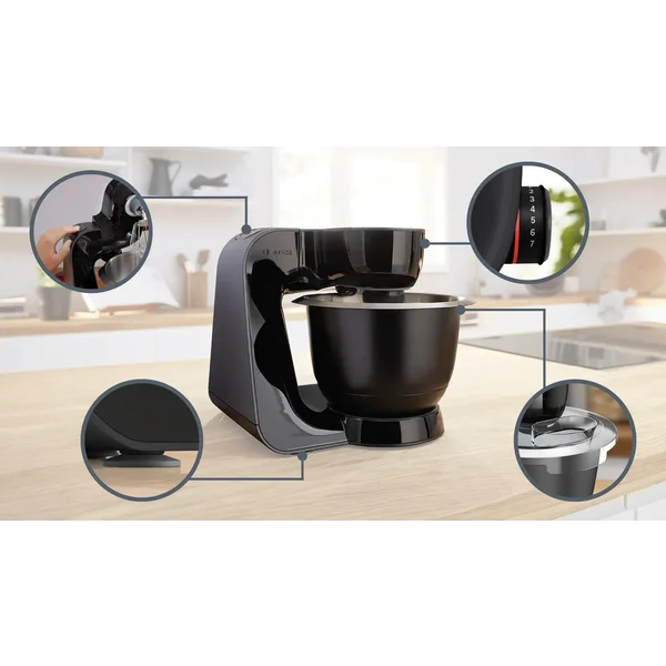 Кухонный комбайн 1000 ватт (+овощерезка) черный - изображение 3