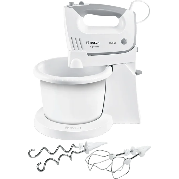 Миксер ErgoMixx с чашей 450 ватт Белый, Серый 
