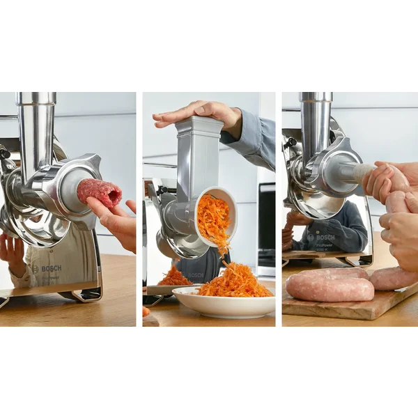 Мясорубка 2000 ватт (+овощерезка 2 вида, насадки для колбас) - изображение 7