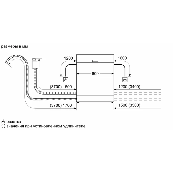 Serie|4 Встраиваемая посудомоечная машина 13 персон 3 корзины - изображение 12