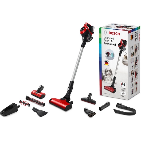 Serie|6 Аккумуляторный пылесос с турбощеткой для шерсти животных красный 2,5v - изображение 11