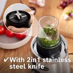 Serie|6 Стационарный блендер 1200 ватт (+мини измельчитель) нержавеющая сталь - миниатюра 11