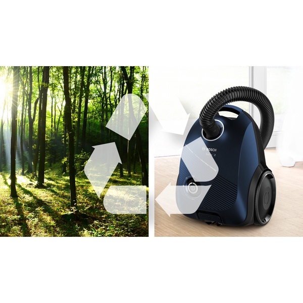 Serie|2 Пылесос с мешком компрессорный двигатель 600 ватт синий - изображение 15