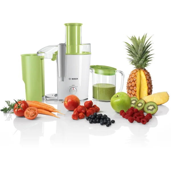 Соковыжималка центробежная 700 ватт белая/зеленая - изображение 4