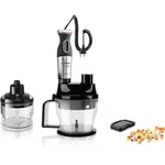 Погружной блендер 1000 ватт (+кубикорезка, насадки для шинковки овощей, измельчитель 0,5л, измельчитель 1,25л, тестомес, венчик, стакан) - миниатюра 2