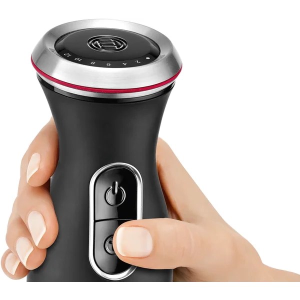 Погружной блендер 1000 ватт (+кубикорезка, насадки для шинковки овощей, измельчитель 0,5л, измельчитель 1,25л, тестомес, венчик, стакан) - изображение 8