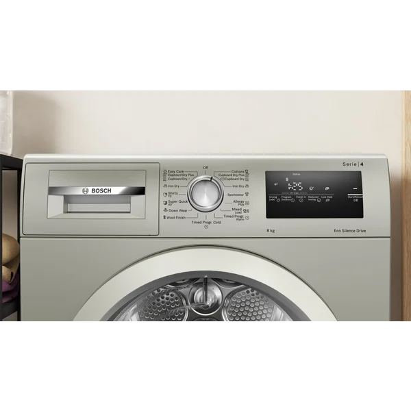 Serie|4 Сушильный барабан конденсационный 8 кг серебр