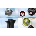 Погружной блендер 1000 ватт (+измельчитель, венчик, стакан) черный - миниатюра 2