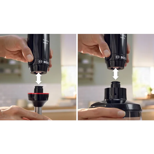 Погружной блендер 1000 ватт (+измельчитель, венчик, стакан) черный - изображение 6