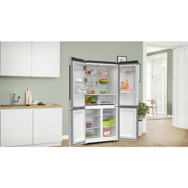 Serie|4 Отдельностоящий холодильник с нижними морозильными камерами 4-дверный 183*90,5*73 см нерж сталь - изображение 9