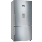 Serie|6 Отдельностоящий холодильник с нижней морозильной камерой с диспенсером для воды 186*86*80 см нерж сталь - миниатюра 1