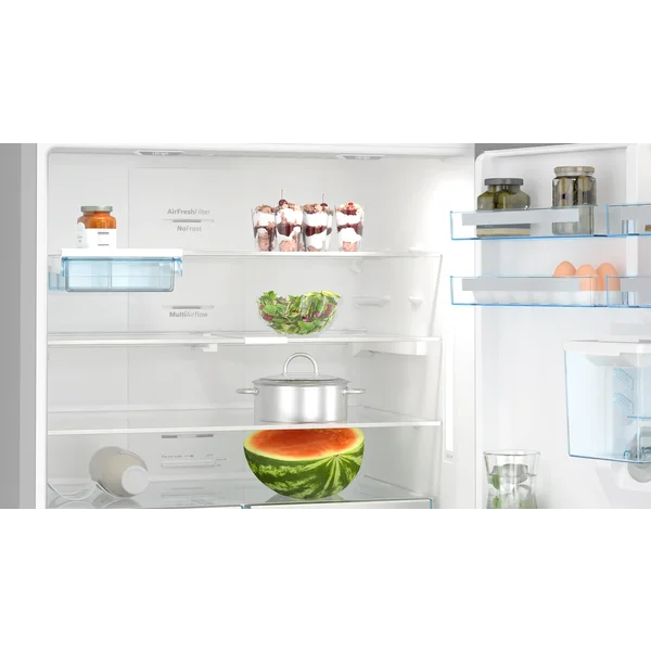 Serie|6 Отдельностоящий холодильник с нижней морозильной камерой с диспенсером для воды 186*86*80 см нерж сталь - изображение 3