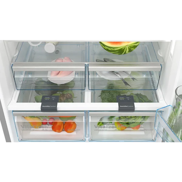 Serie|6 Отдельностоящий холодильник с нижней морозильной камерой с диспенсером для воды 186*86*80 см нерж сталь - изображение 4