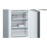 Serie|6 Отдельностоящий холодильник с нижней морозильной камерой 203*60*66 см черное стекло - миниатюра 5