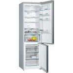 Serie|6 Отдельностоящий холодильник с нижней морозильной камерой 203*60*66 см черное стекло - миниатюра 2