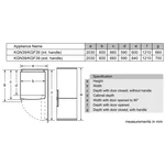 Serie|6 Отдельностоящий холодильник с нижней морозильной камерой 203*60*66 см черное стекло - миниатюра 7