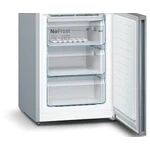 Serie|4 Отдельностоящий холодильник с морозильной камерой 203*60*66 см нерж сталь - миниатюра 6