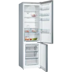 Serie|4 Отдельностоящий холодильник с морозильной камерой 203*60*66 см нерж сталь - миниатюра 2