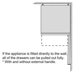 Serie|4 Отдельностоящий холодильник с морозильной камерой 203*60*66 см нерж сталь - миниатюра 8
