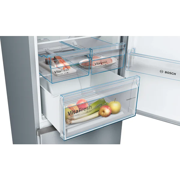 Serie|4 Отдельностоящий холодильник с морозильной камерой 203*60*66 см нерж сталь - изображение 5