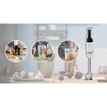 Погружной блендер 800 ватт (+измельчитель, венчик, стакан) белый - миниатюра 10