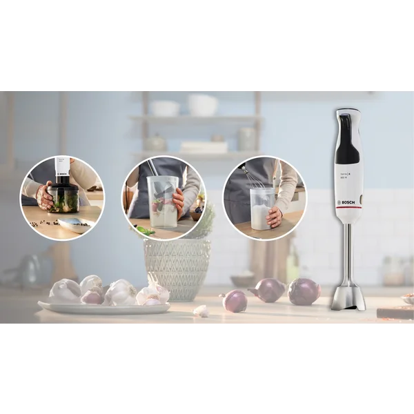 Погружной блендер 800 ватт (+измельчитель, венчик, стакан) белый - изображение 10