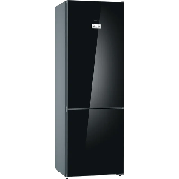 Serie|6 Отдельностоящий холодильник с морозильной камерой 203*70*67 см черное стекло