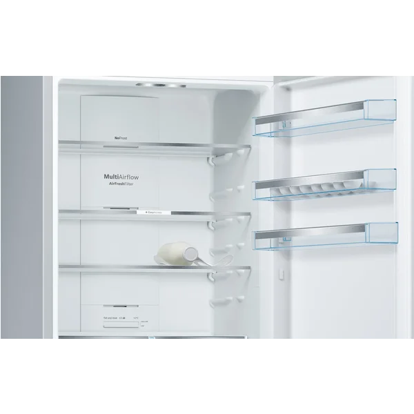 Serie|4 Отдельностоящий холодильник с морозильной камерой 203*70*67 см серебристый - изображение 4