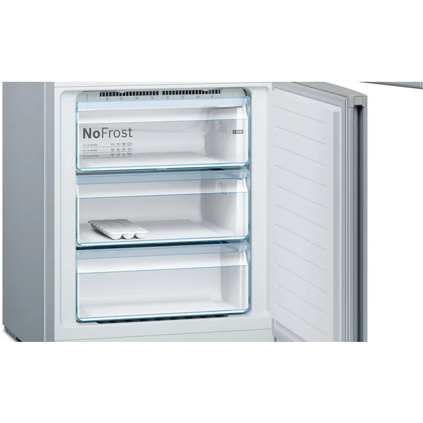 Serie|4 Отдельностоящий холодильник с морозильной камерой 203*70*67 см серебристый - изображение 5