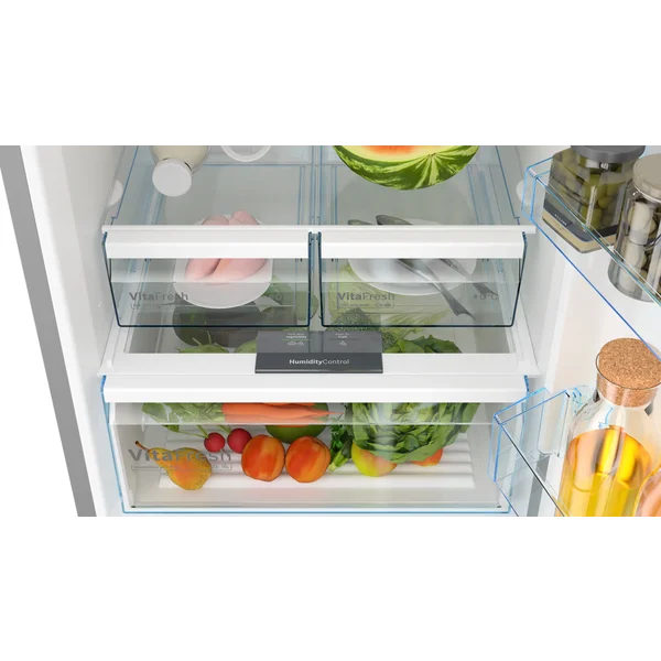 Serie|4 Отдельностоящий холодильник с морозильной камерой 186*70*80 см серебристый  - изображение 4