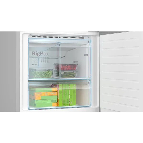 Serie|4 Отдельностоящий холодильник с морозильной камерой 193*70*80 см нерж сталь - изображение 6