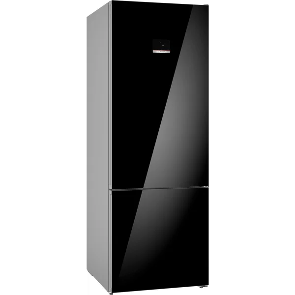 Serie|6 Отдельностоящий холодильник с морозильной камерой 193*70*80 см черное стекло