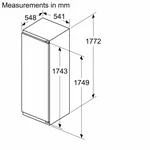 Serie|6 Встраиваемый холодильник 177.2*55.8*54.5 см - миниатюра 7