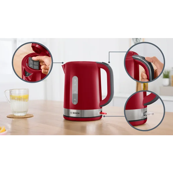 Чайник электрический красный пластик - изображение 9
