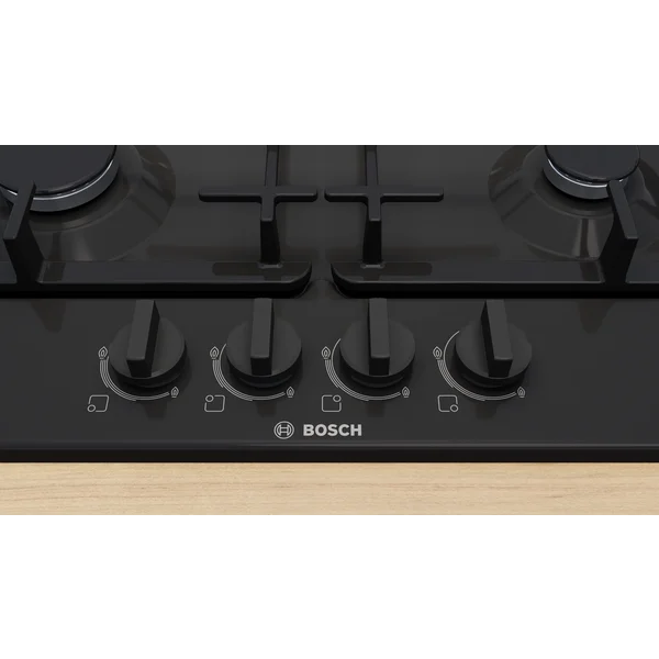 Serie|2 Газовая варочная панель 60 см черная эмаль c чугунными решетками