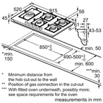 Serie|6 Газовая варочная панель 90 см каленое стекло - миниатюра 6
