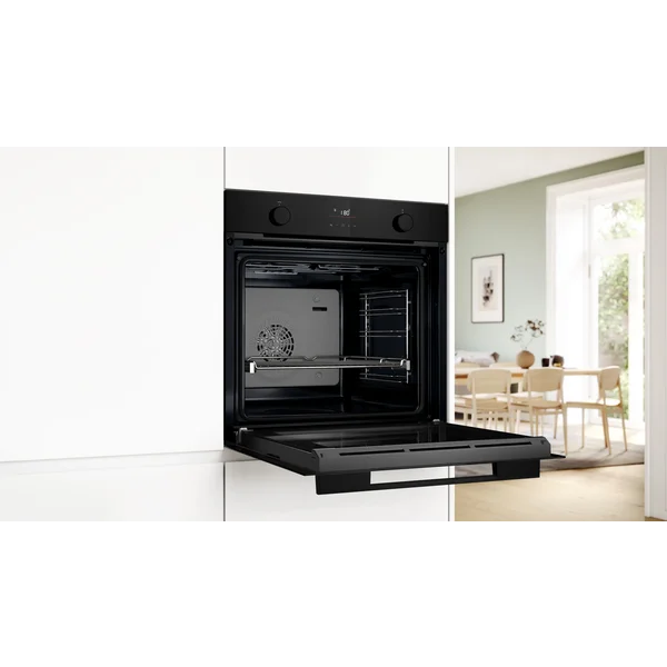 Serie|4 Духовой шкаф с функцией добавленного пара черный - изображение 7