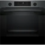 Serie|4 Духовой шкаф с функцией добавленного пара вороненая сталь - миниатюра 1