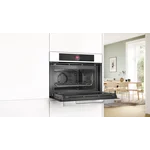 Serie|8 Компактный встроенный духовой шкаф с микроволнами 60 x 45 см белый - миниатюра 4