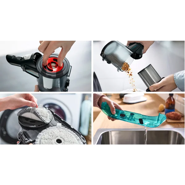 Unlimited 7 ProHygienic Aqua Аккумуляторный моющий пылесос 2 в 1 Белый - изображение 13