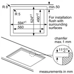 Serie|6 Газовая варочная панель 60 см каленое стекло белое - миниатюра 7