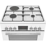 Serie|6 Плита комбинированная белая 3 газ/1 электроконфорка - миниатюра 2