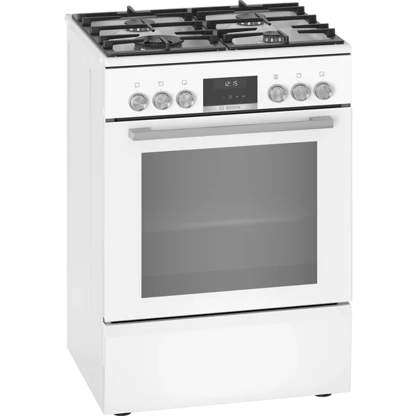 Serie|6 Плита комбинированная белая 4 газовые конфорки