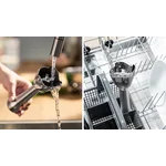 Погружной блендер 1200 ватт (+кубикорезка, насадки для шинковки овощей, измельчитель 0,5л, измельчитель 1,25л, тестомес, венчик, стакан) - миниатюра 9