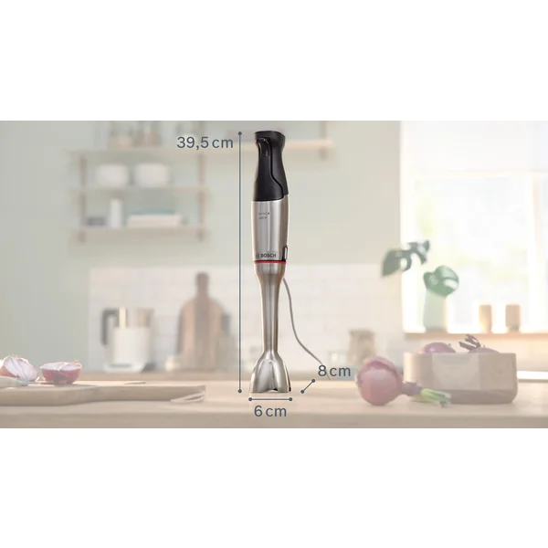 Погружной блендер 1200 ватт (+кубикорезка, насадки для шинковки овощей, измельчитель 0,5л, измельчитель 1,25л, тестомес, венчик, стакан) - изображение 4