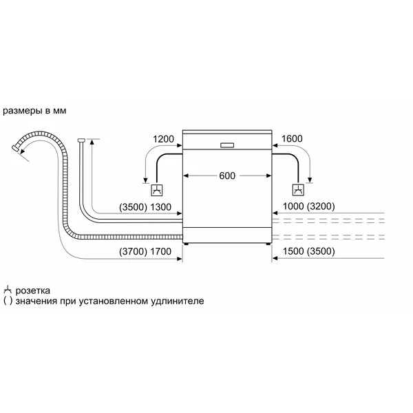 Serie|2 Отдельностоящая посудомоечная машина белая - изображение 9