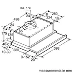 Serie|2 Вытяжка телескопическая 60 см нерж сталь - миниатюра 2