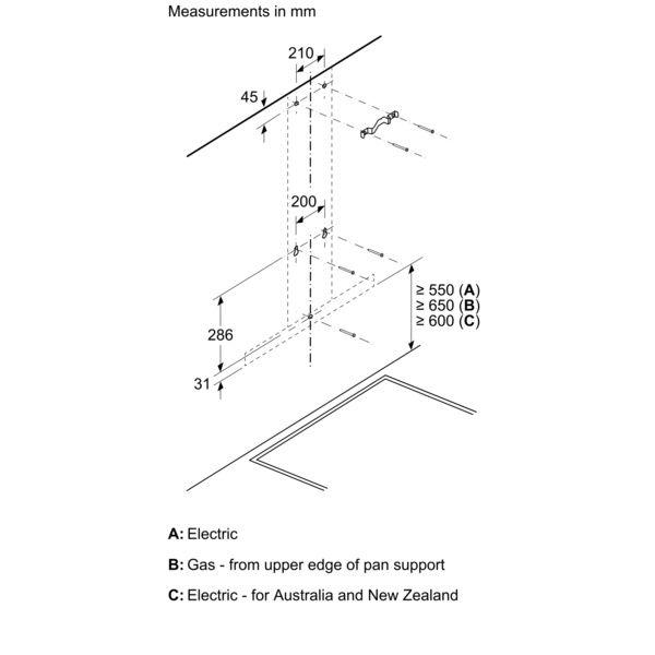 Serie|4 Вытяжка настенного монтажа 60 см нерж сталь - изображение 8