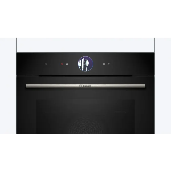 Serie|8 Духовой шкаф 8 с пиролитической очисткой и термощупом черный