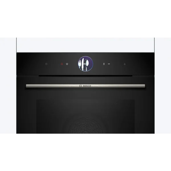 Serie|8 Духовой шкаф с пароваркой черный